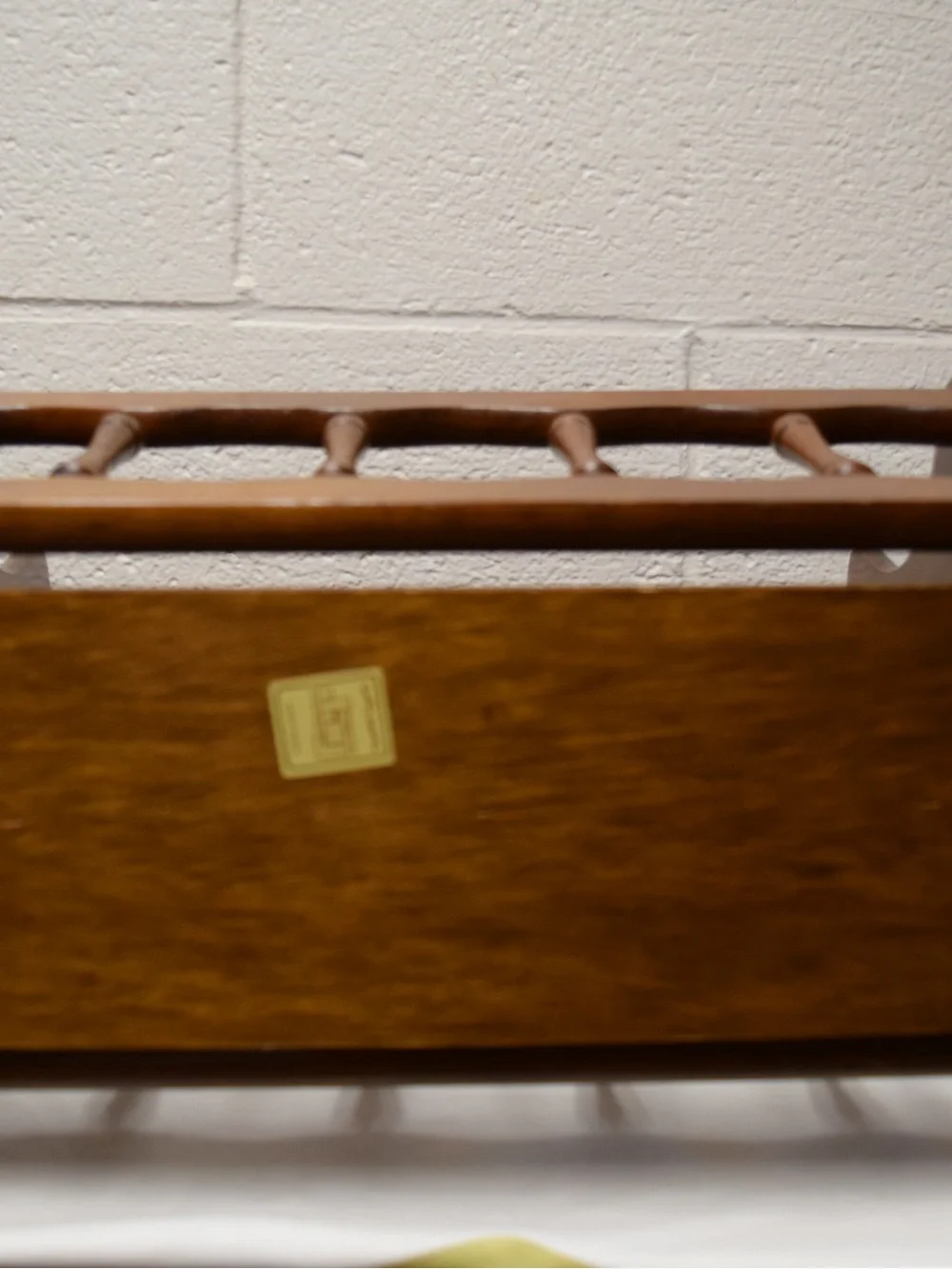 Vintage Jay Import Canterbury Style Wooden Magazine Rack